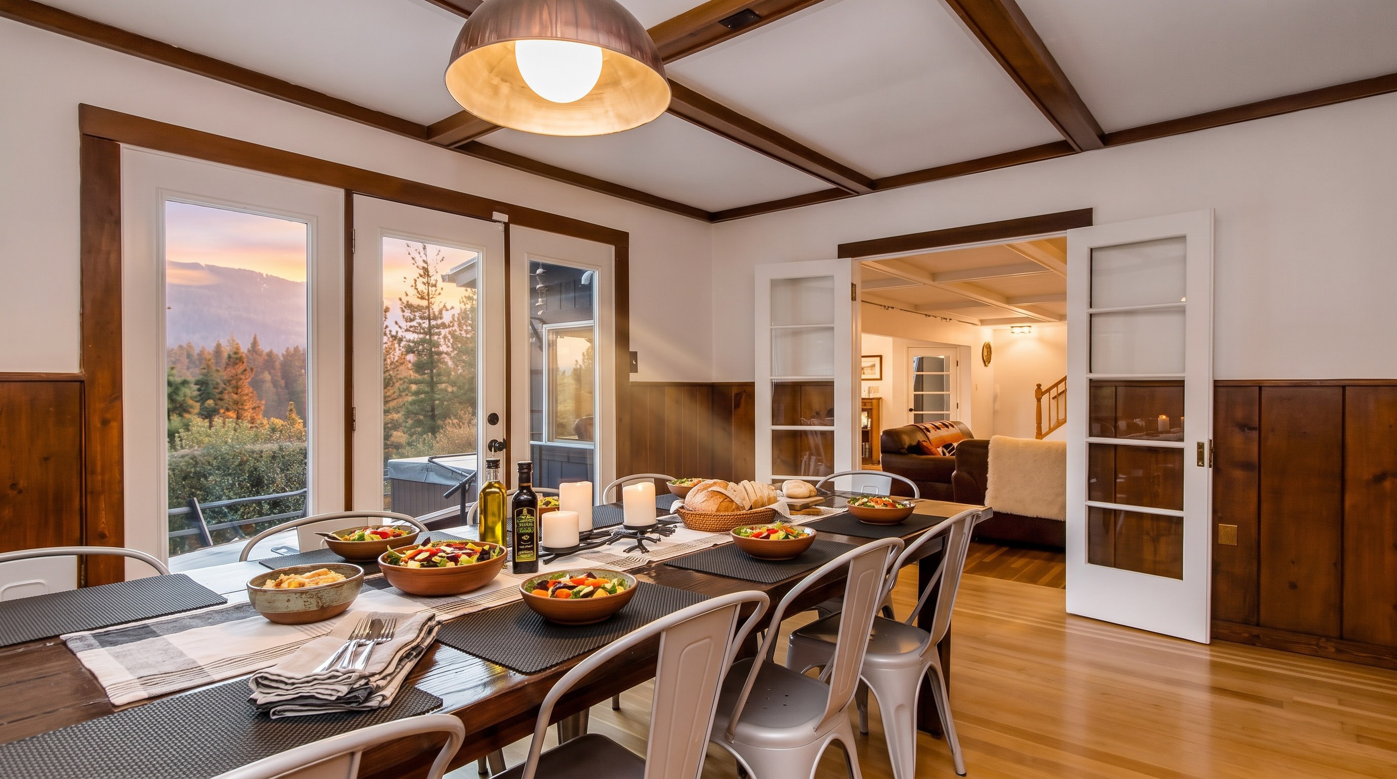 Dining room — full group dining table